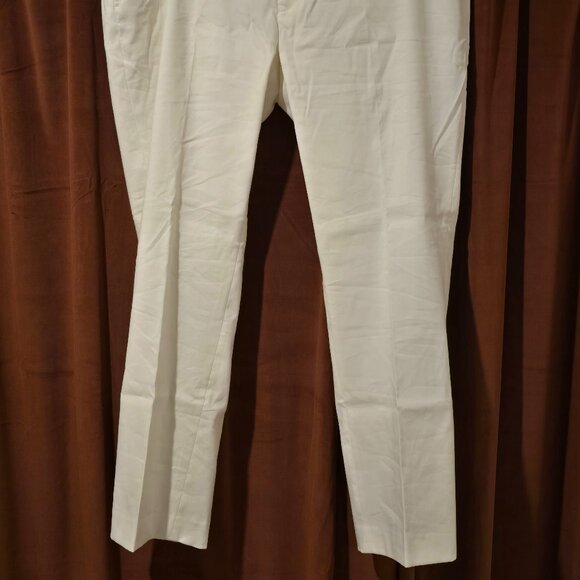 Mens Calvin Klein White Linen Pants - Picture 3 of 6